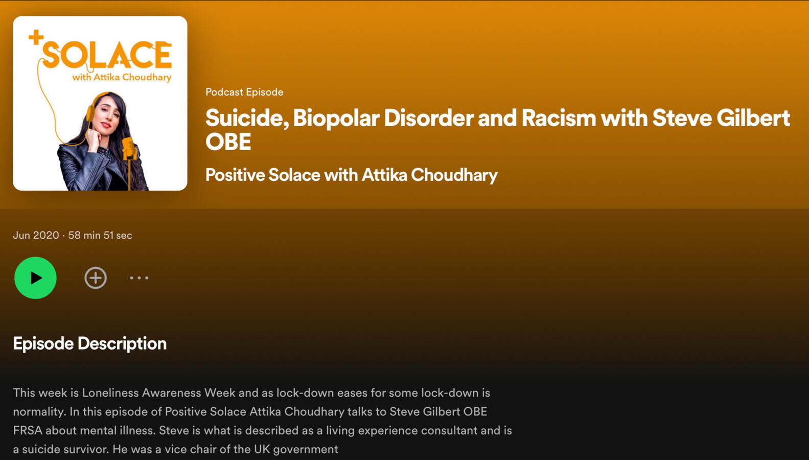 Positive Solace: Suicide,Bipolar Disorder and Racism